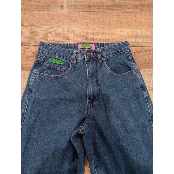 EMPYRE  Acid Wash Blue Jeans Size 4 Denim Stright Fit Skater Y2K 2156 - Picture 2 of 16